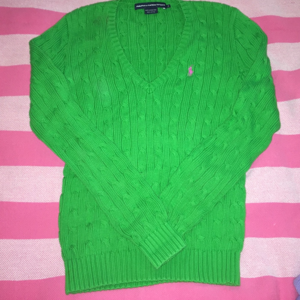 RALPH LAUREN SPORT Green sweater